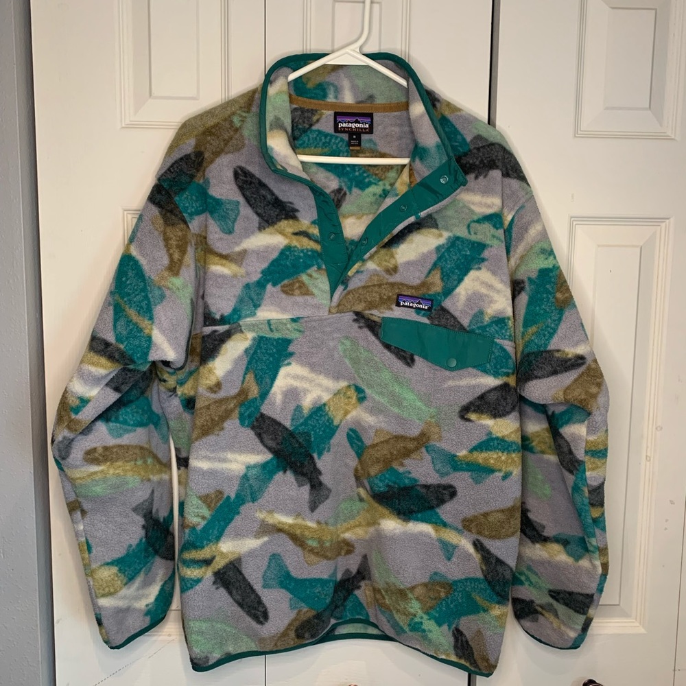 Patagonia fish crewneck